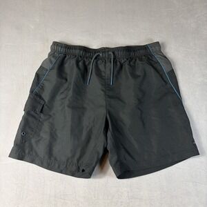 Laguna Men Active Shorts Size Large Black  Elastic‎ Waist pre-owened good